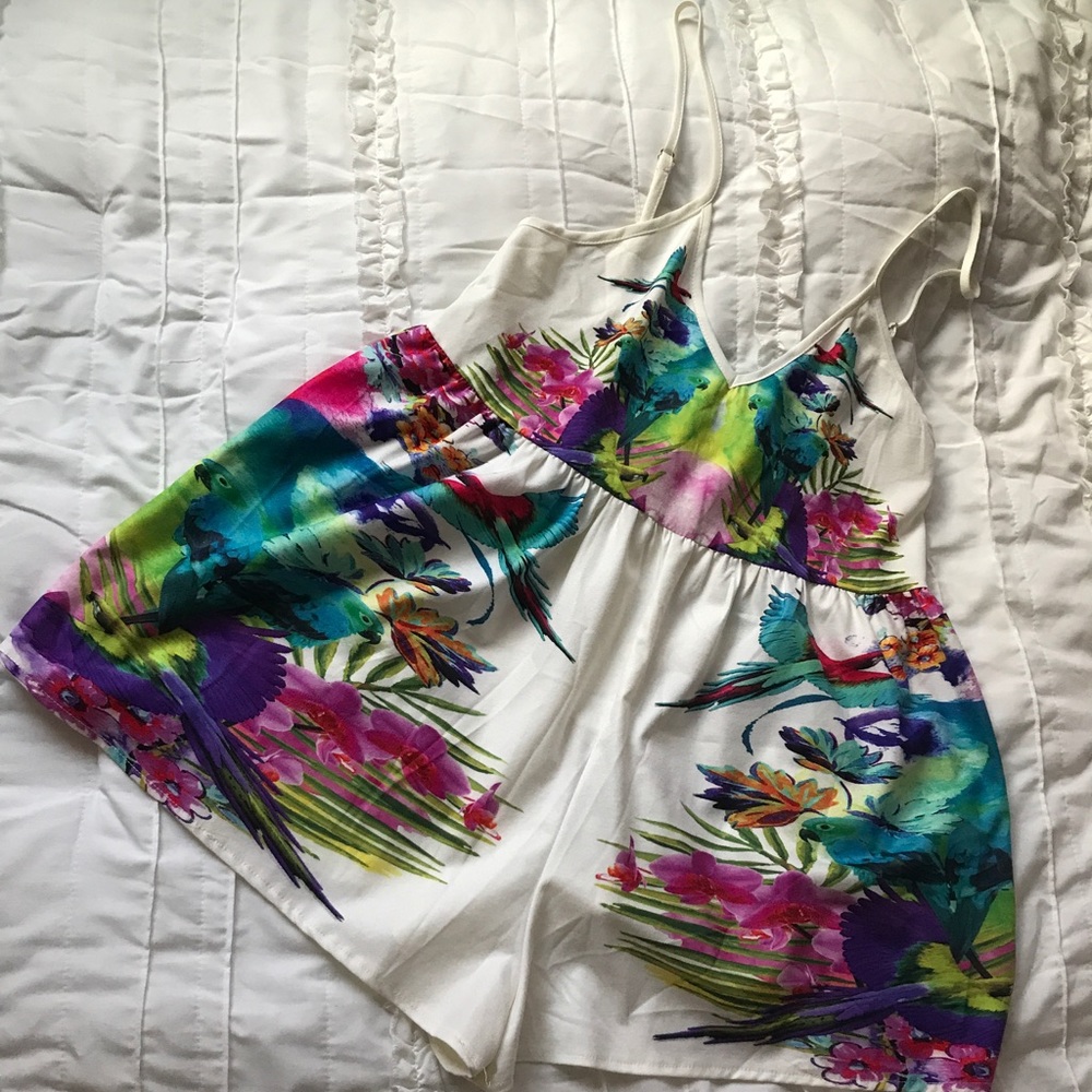 Tropical Print Romper, AUS size 6 from Sabo Skirt!